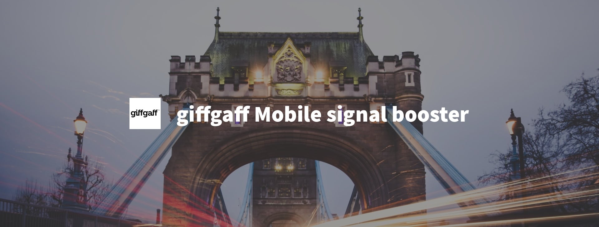 GiffGaff phone signal booster